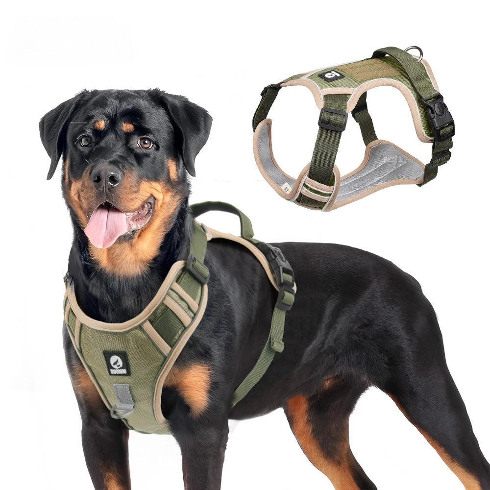 Large Dog Harness Collars Anti-Pull Harness Dog Walking Leash Pet Leash Anti-Escape Durable Material Easy To Put on Take Off