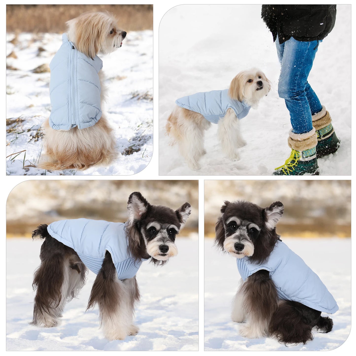Pet Knitted Leisure Dog Clothes Autumn Winter Warm Vest Jacket With Zipper For Samll Medium Dog Chihuahua French Bulldog Coats