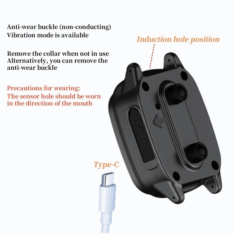 Waterproof Dog Bark Collar,Rechargeable Anti-Bark Collar For Dog Stop Barking,Dog Vibration Training Collar For Small,Medium Dog