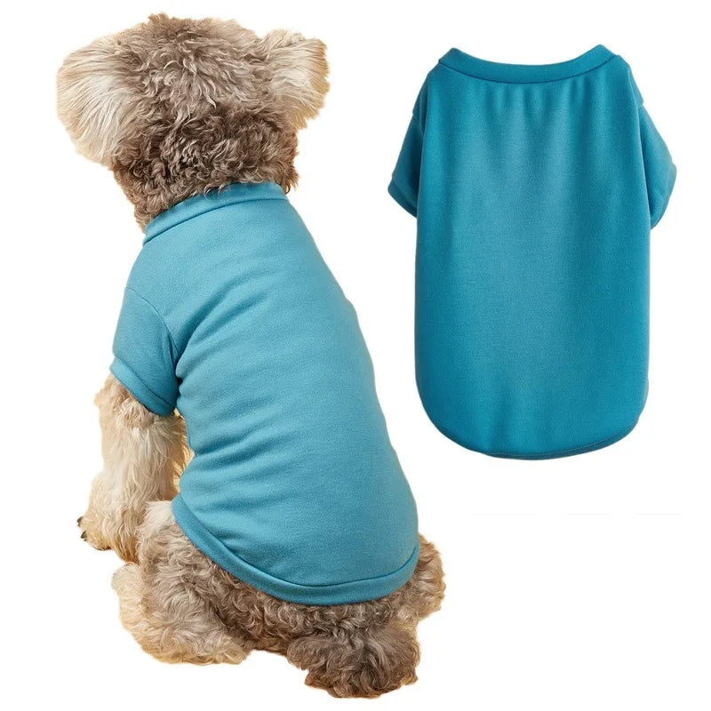 Breathable Dog T-shirt Solid Comfortable Thin Vest for Yorkshire Terrier Cute Summer Pet Clothes Dog Vest Pet Supplies