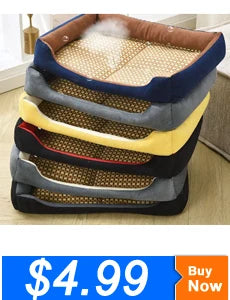 Large Pet House Dog Bed Cat Mat Long Plush Deep Sleeping Warm Soft Small Dog Cushion Calm Beds for Puppy Chihuahua