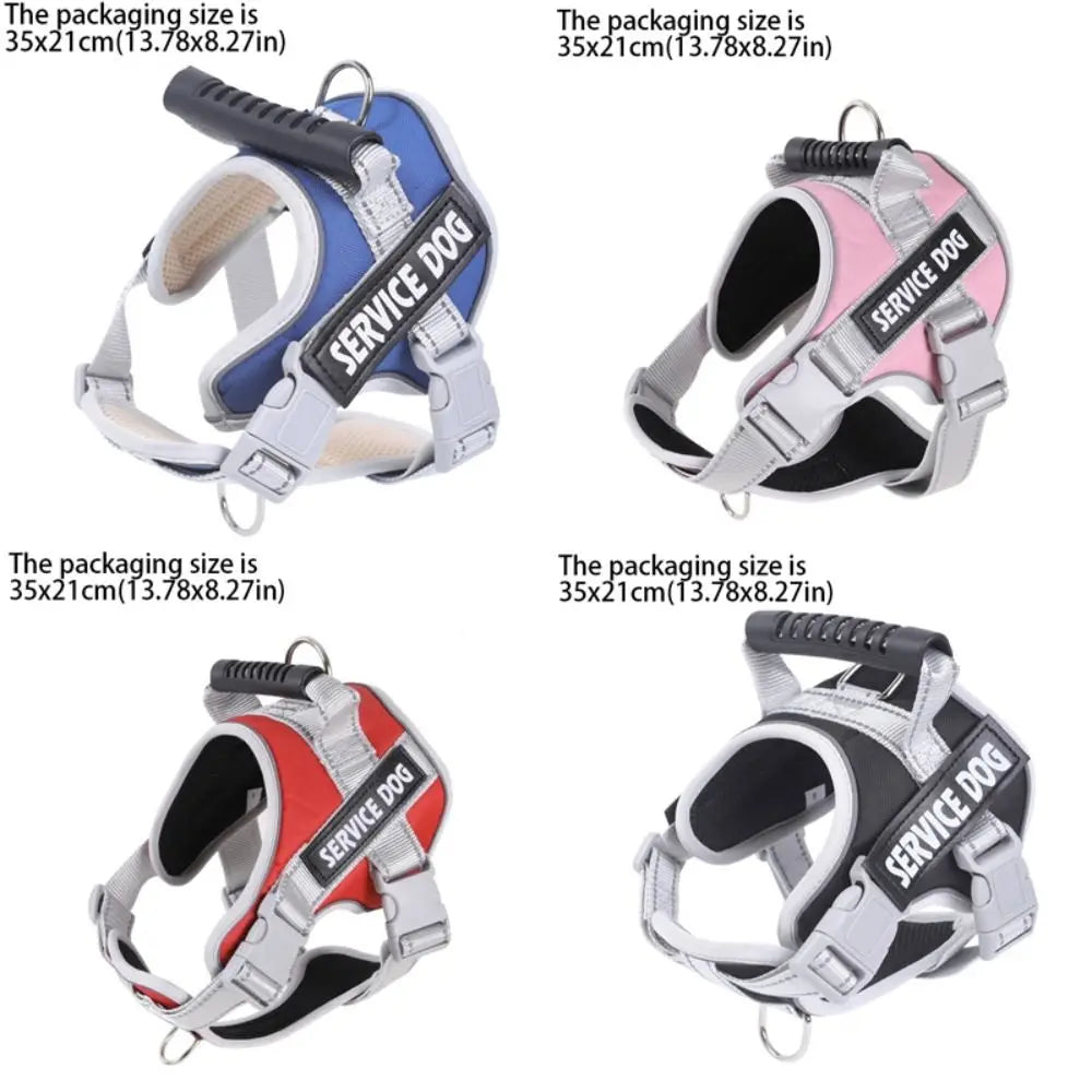 Chest Collars Adjustable Dog Harness Reflective Leash Set Reflective Vest Harness Adjustable Harness Outdoor Walking