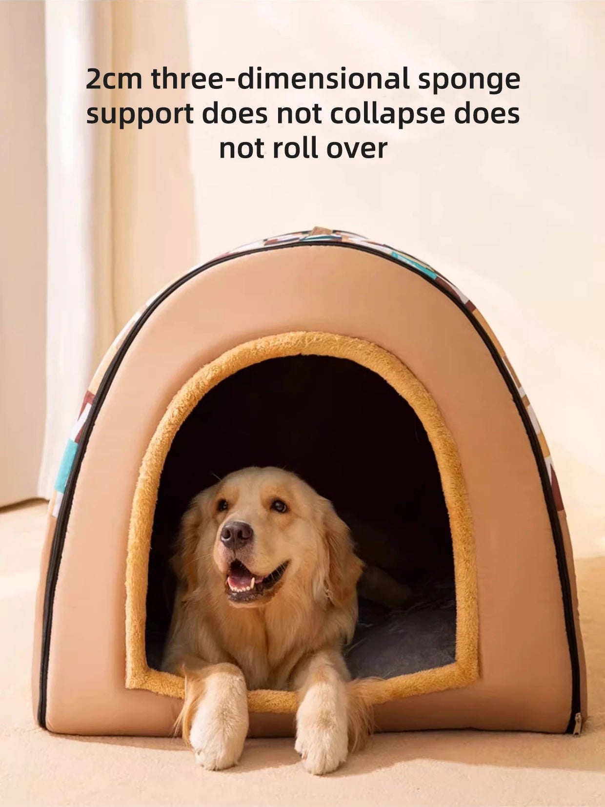 2025 New Dog Kennel Winter Warm Large Dog Oversized Dog House House Closed Winter Removable Golden Pet Four Seasons Use