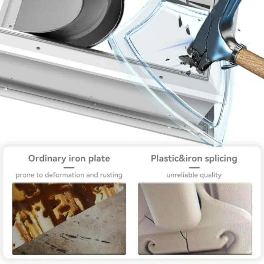 Heavy Duty Aluminum Dog Door with Locking Mechanism and Three Flaps for Indoor Outdoor Use Insulated Design for Temperature Con