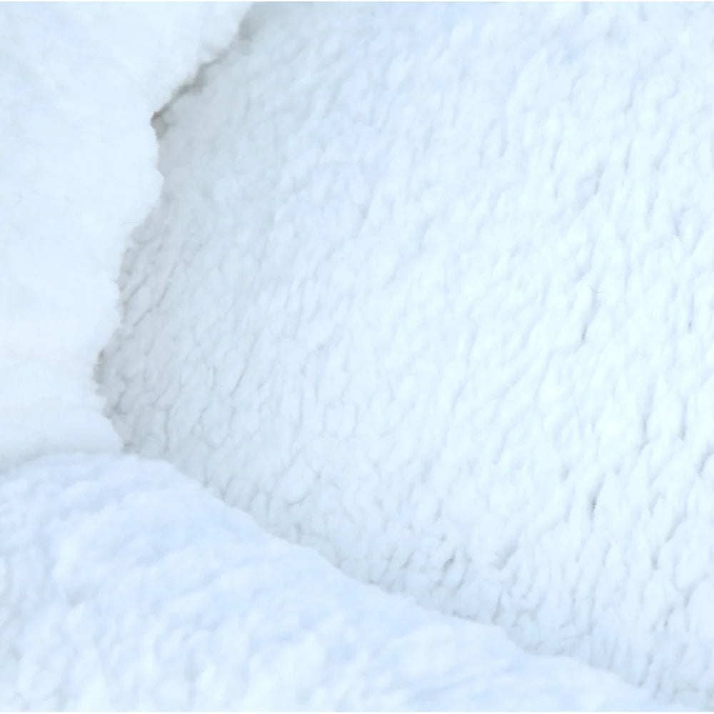 Ultra Soft Fleece Cuddle Pet Bed For Small Dogs And Cats