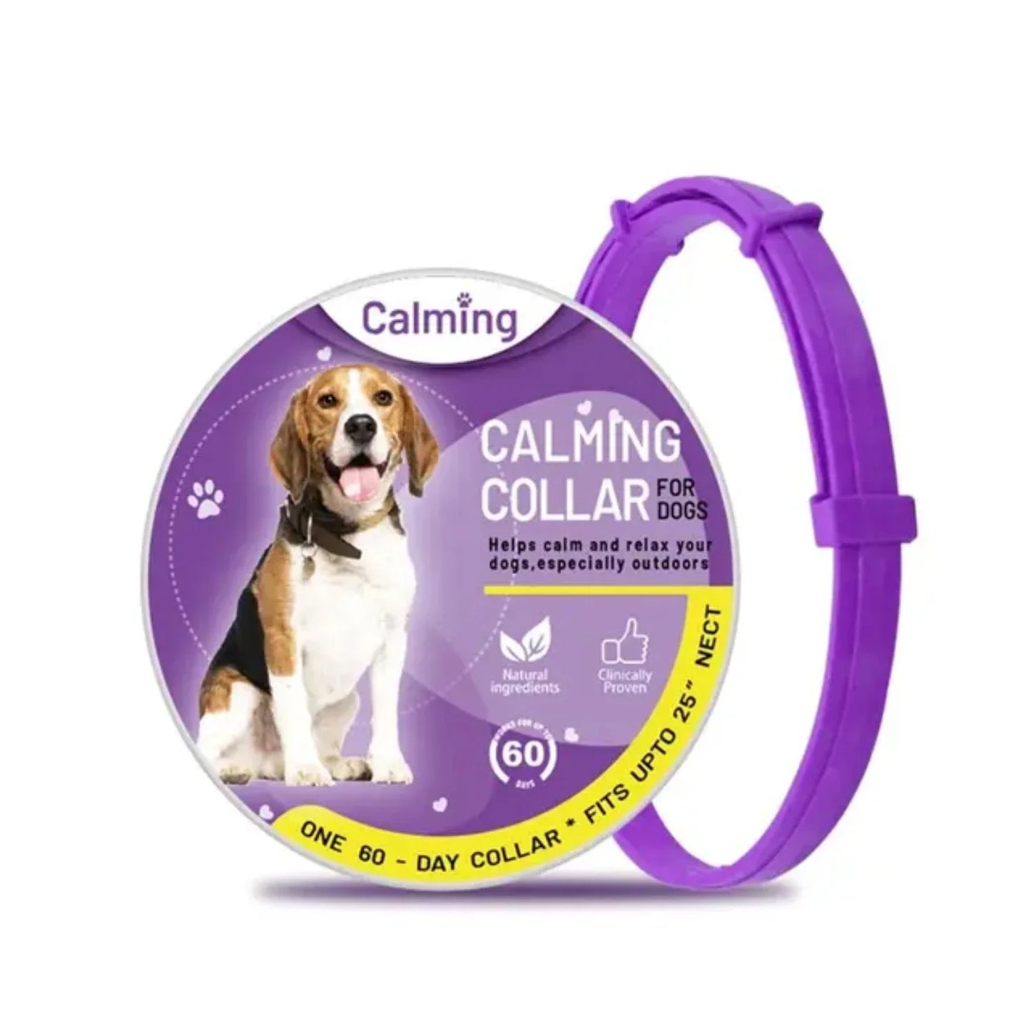 Pet Calming Collar Anxiety Relief Stress Reduction Pacify Soothing TPR Adjustable Waterproof Dog Cat Necklace Pet Supply