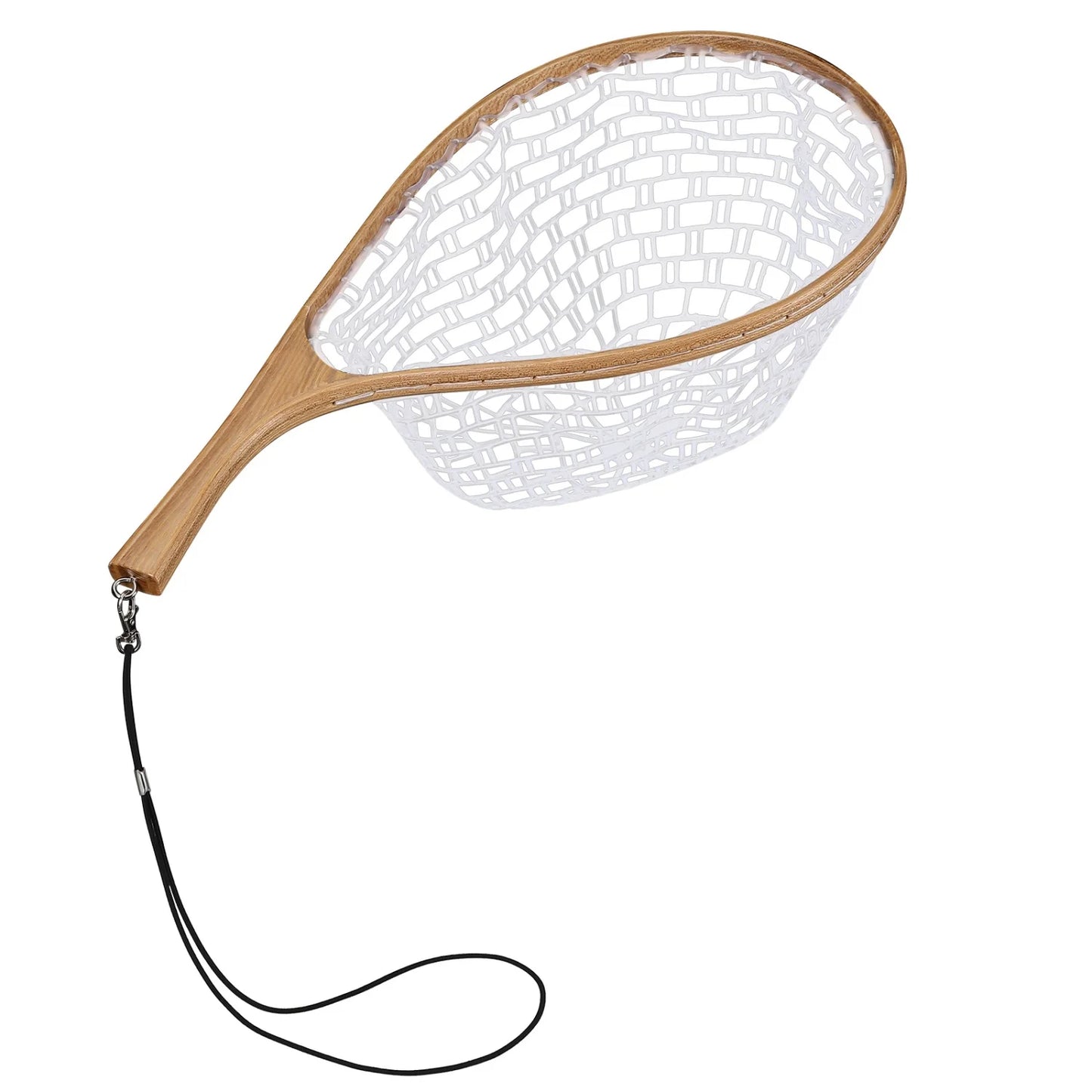Fly Fishing Net, Trout Net, Wooden Frame Fly Fishing Landing Net for Catch and Release, Fly Fishing Gear for Stream Fishing