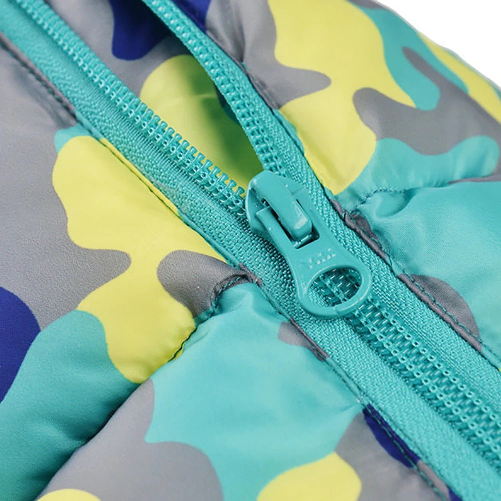 Autumn Winter Pet Dog Padded Coat Super Warm Jacket Thicken Reflective Dog Clothes Waterproof Puppy Jumpsuits Pet Dog Clothing