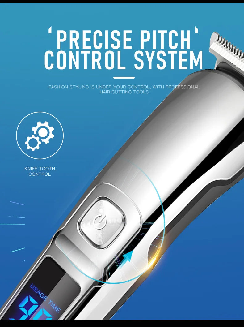 Ufree Beard Trimmer for Men, Waterproof Electric Razor for Nose, Body, Face & Mustache, Cordless Hair Clippers Shavers Grooming