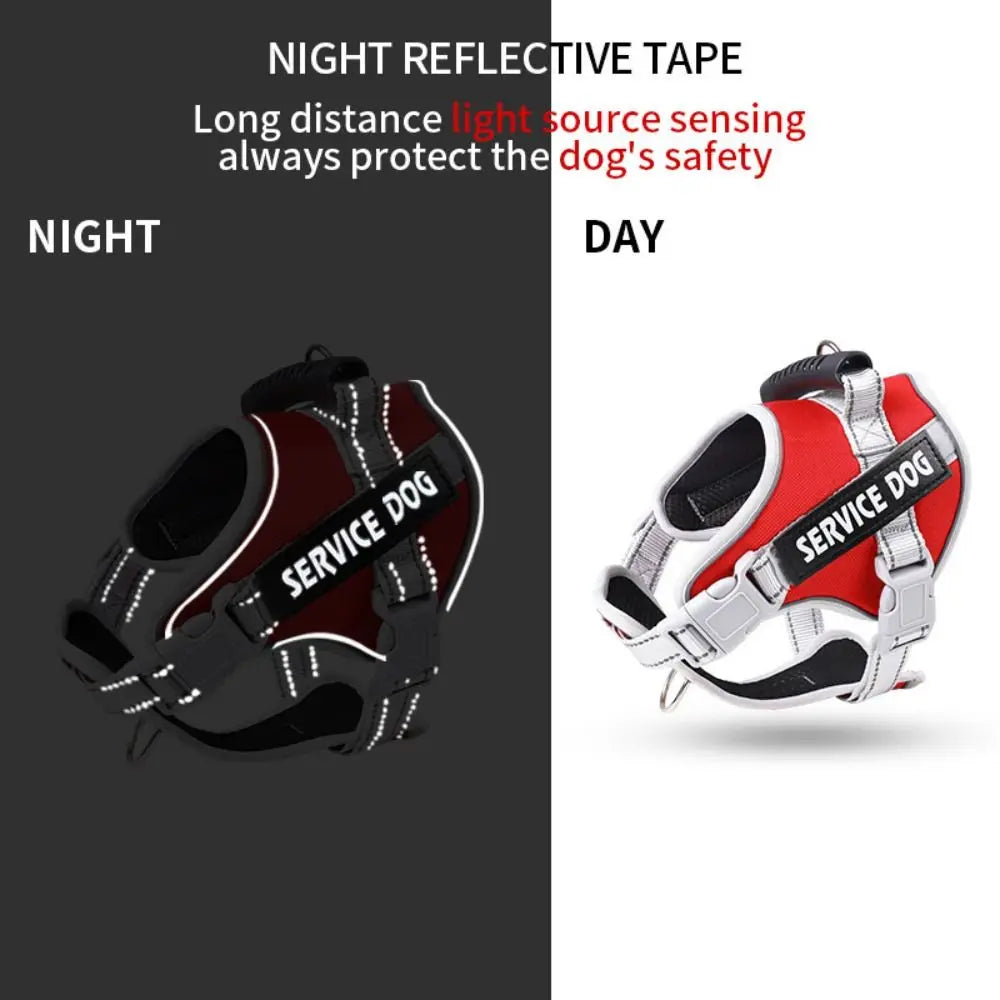 Chest Collars Adjustable Dog Harness Reflective Leash Set Reflective Vest Harness Adjustable Harness Outdoor Walking