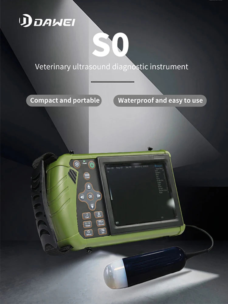 Portable Veterinary Ultrasound Scanner for Pregnancy Vet B Ultra Machine with 3.5MHz Convex Probe for Pig Sheep Dog Animals