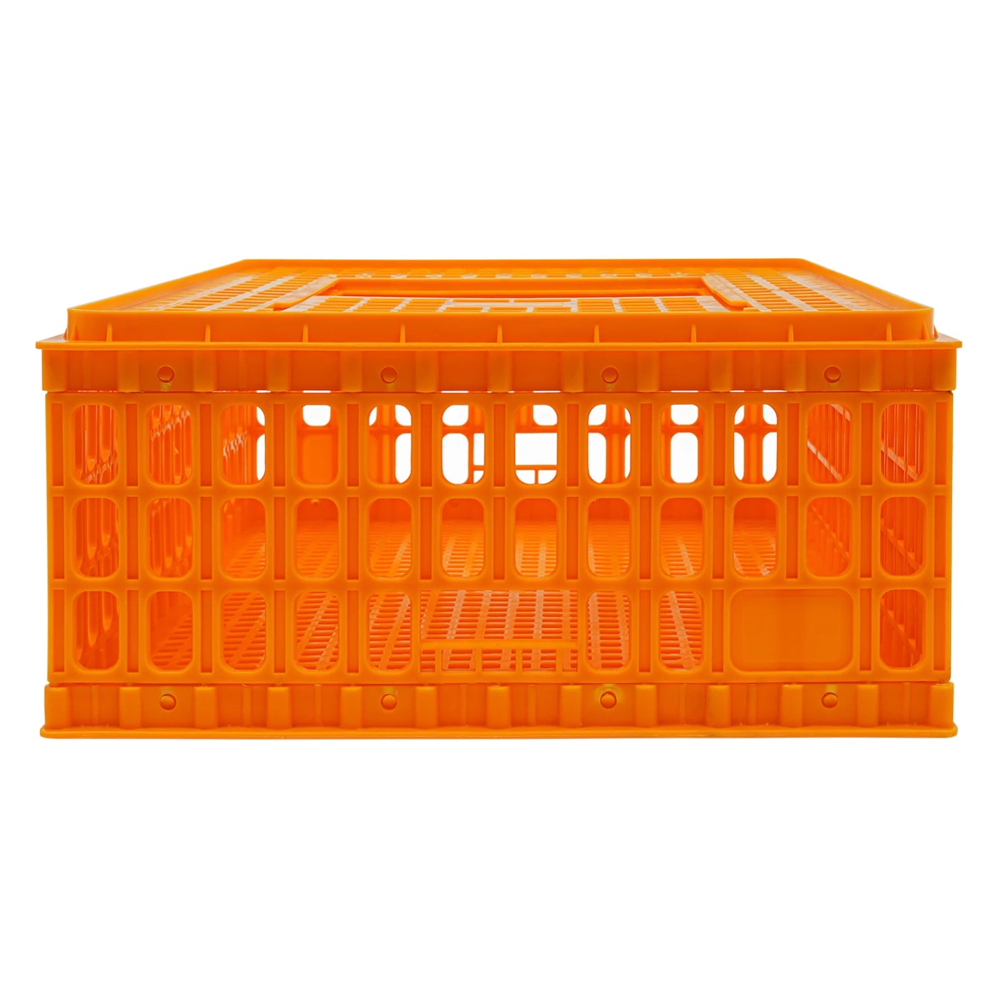 Plastic Chicken Transport Cage Stackable Poultry Crate Ventilated Farm Animal Carrier for Chickens Ducks