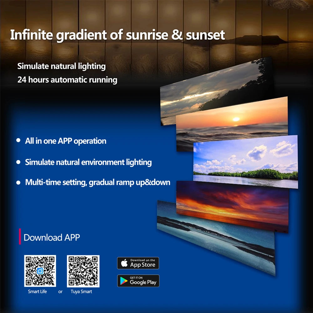 PopBloom H75 WiFi Dimmable LED Aquarium Light, Smart App Control, Suitable for 150-200cm Fish Tanks (With Hang Kit)