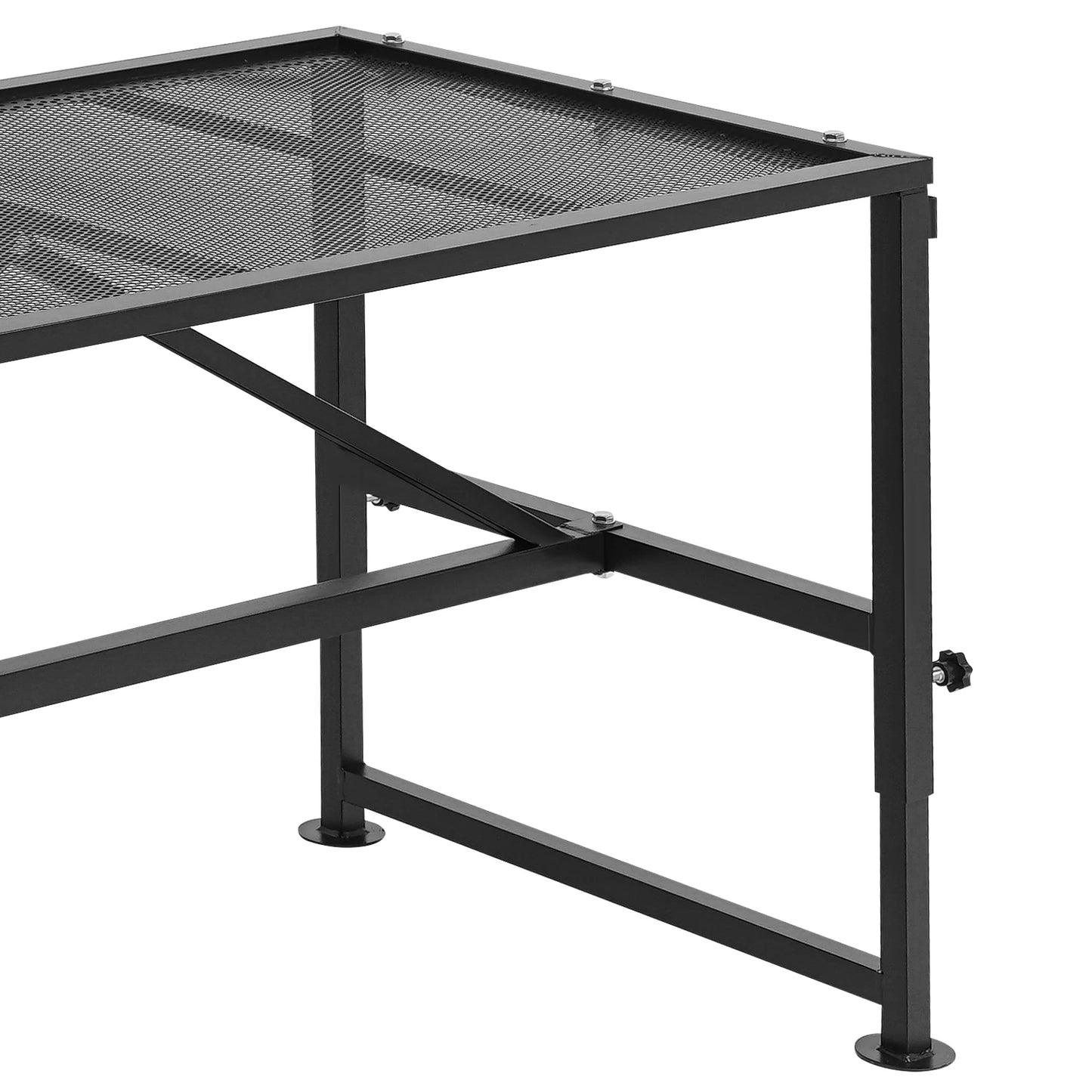 Goat Sheep Stand with Ramp| Adjustable Metal Livestock Milking and Shearing Stand| 47*23in, 500 lbs Load