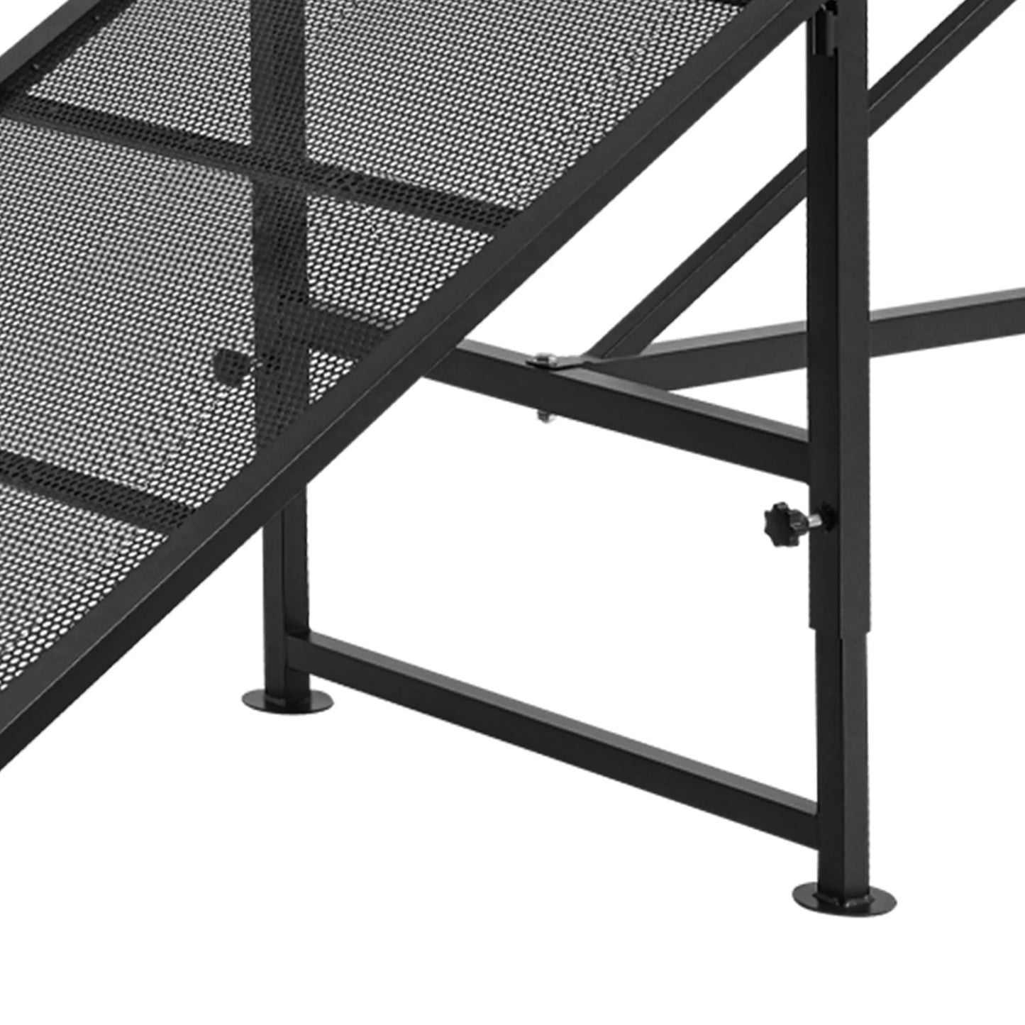 Goat Sheep Stand with Ramp| Adjustable Metal Livestock Milking and Shearing Stand| 47*23in, 500 lbs Load