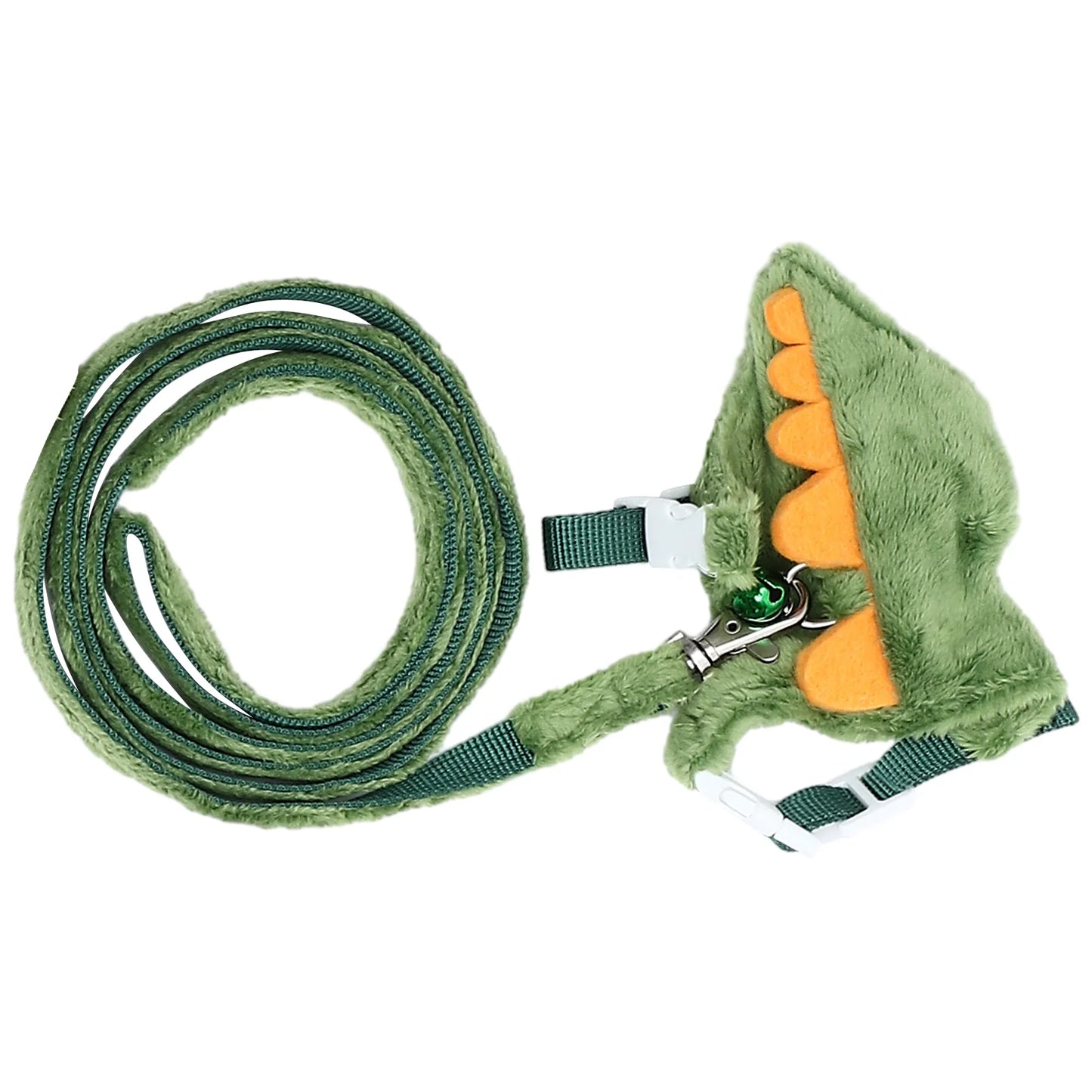 Cartoon Dragon Design Pet Harness Adjustable Small Pets Traction Rope Wear Resistant Lightweight Ferret Leash Collars