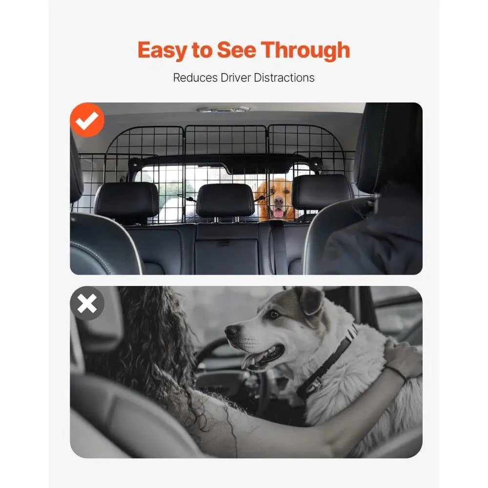 Adjustable Dog Car Barrier Trunk Area 38.5 to 61.6 Inches