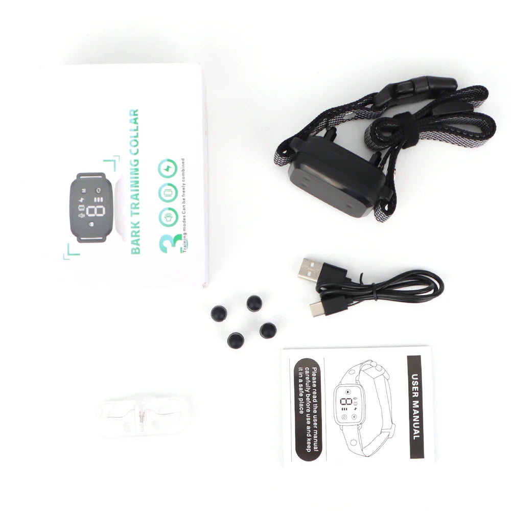 Smart Automatic Anti Barking Dog Collar IP67 Waterproof