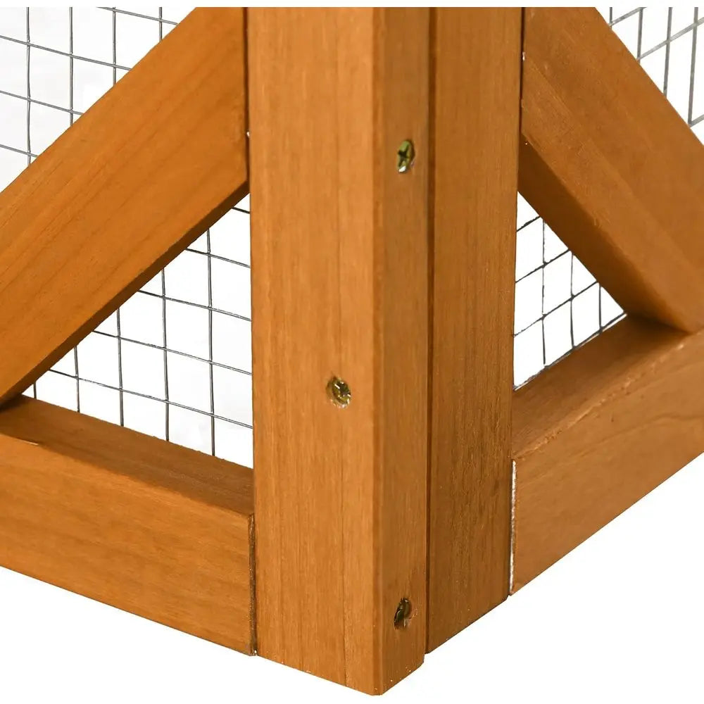 Catio Wooden Feral Cat Shelter with Platforms, Large Door, Weather Protection Roof, 71 L, Orange