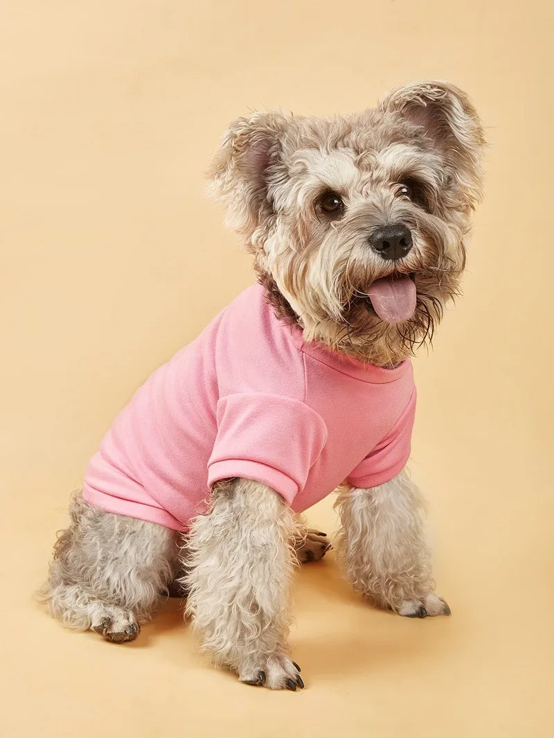 Breathable Dog T-shirt Solid Comfortable Thin Vest for Yorkshire Terrier Cute Summer Pet Clothes Dog Vest Pet Supplies