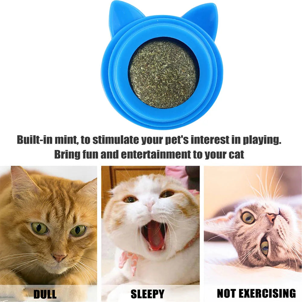1-3pcs Pet Stuff Healthy Cat Catnip Toys Ball Cat Candy Licking Snacks Catnip Snack Nutrition Energy Ball Kitten Toy Cat Supplie