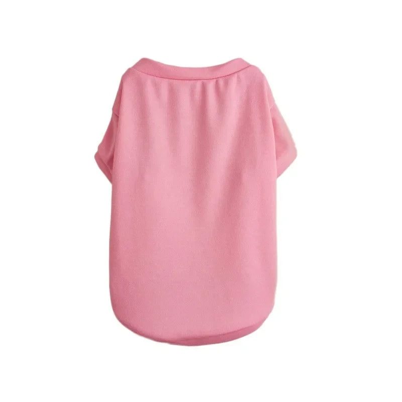 Breathable Dog T-shirt Solid Comfortable Thin Vest for Yorkshire Terrier Cute Summer Pet Clothes Dog Vest Pet Supplies