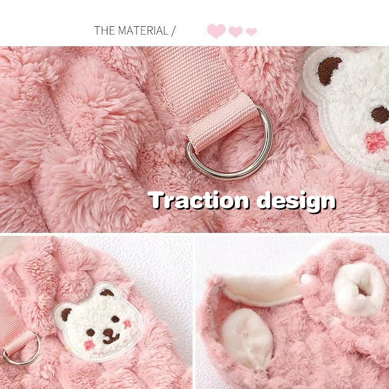 Winter Pet Dog Vest Jacket Fleece Warm Dog Clothes Fashion Puppy Coat Soft Cat Overcoat Pet Jacket Coat Chihuahua Dog Costumes