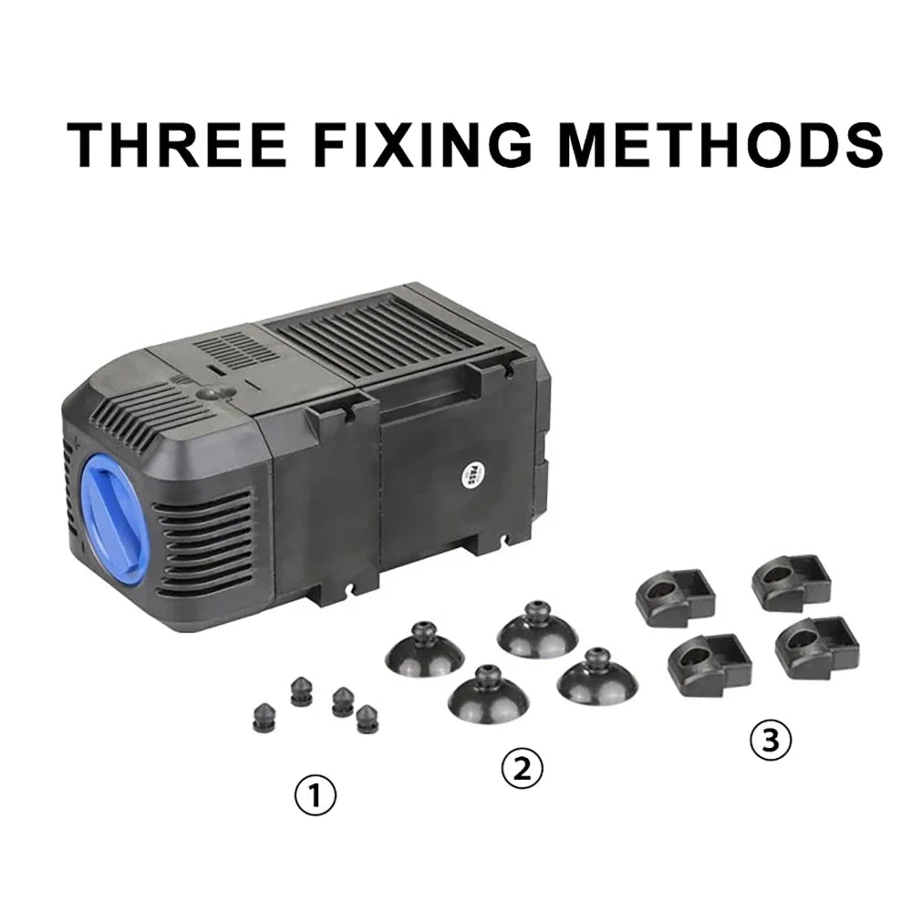 500—3000L/H Intelligent Fish Pond Aquarium Water Pump 220-240V 50Hz Ultra-Quiet Fish Tank Fountain Water Fountain Pump Filter