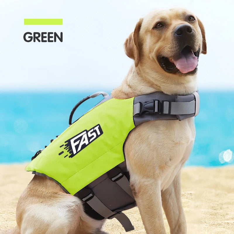 Pet Swimming Life Jacket Safety Vest for Dogs Swim Fashion Adjustable Reflective in Pool or Surfing Drifting Dog Life Vest