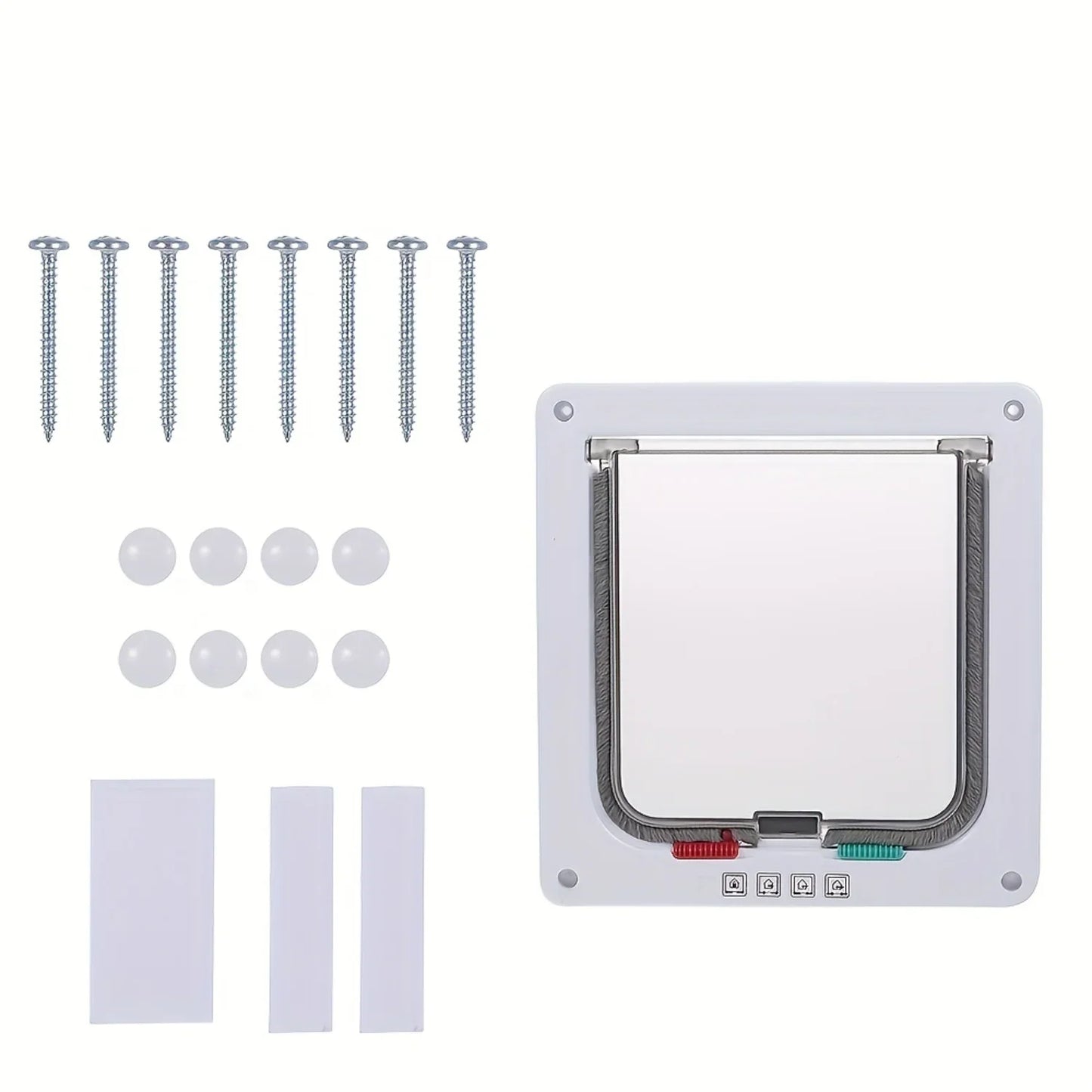 Dog Cat Flap Door With 4 Way Security Lock Flap Door For Small Dog Cats Kitten