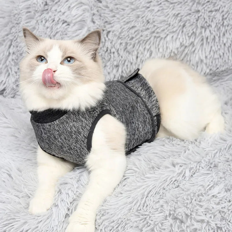 Pet Cat Vest Clothes Dog Puppy Post Operative Rehabilitation Clothing Pet Recovery Suit Stress Relief Clothing Coat