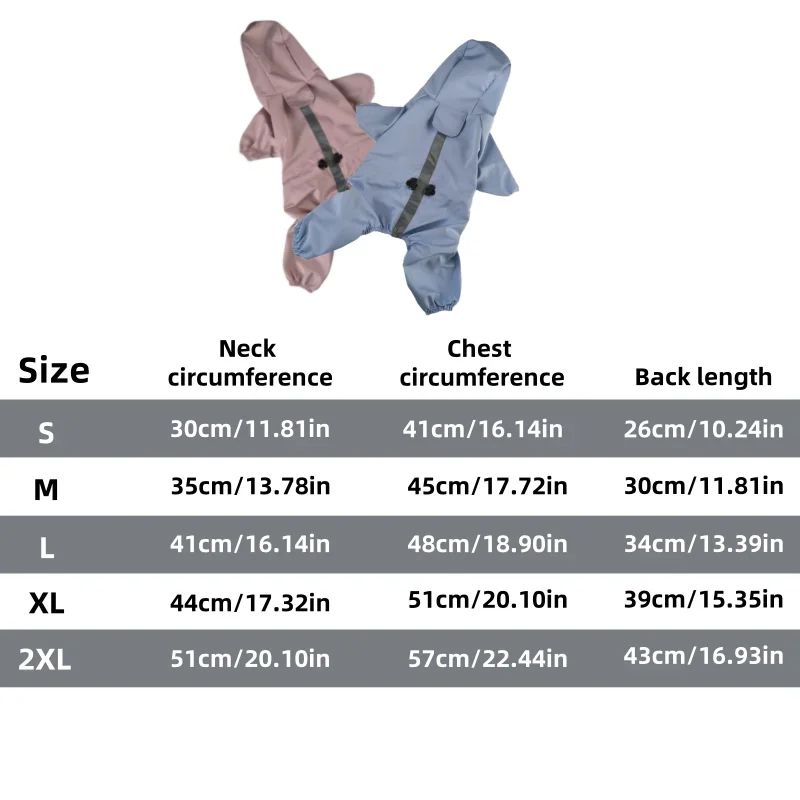 Pet Supplies Four-Legged Raincoat Waterproof Clothing for Spring and Summer Complete Package for Bear Schnauzer and Dog Raincoat