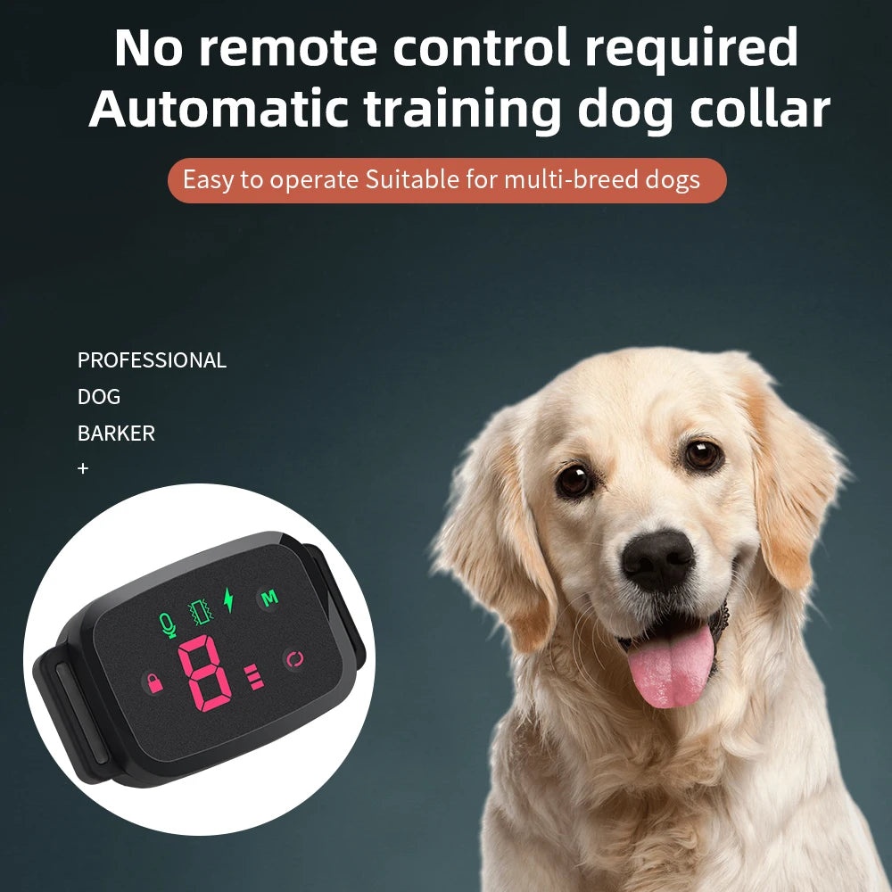 Smart Automatic Anti Barking Dog Collar IP67 Waterproof