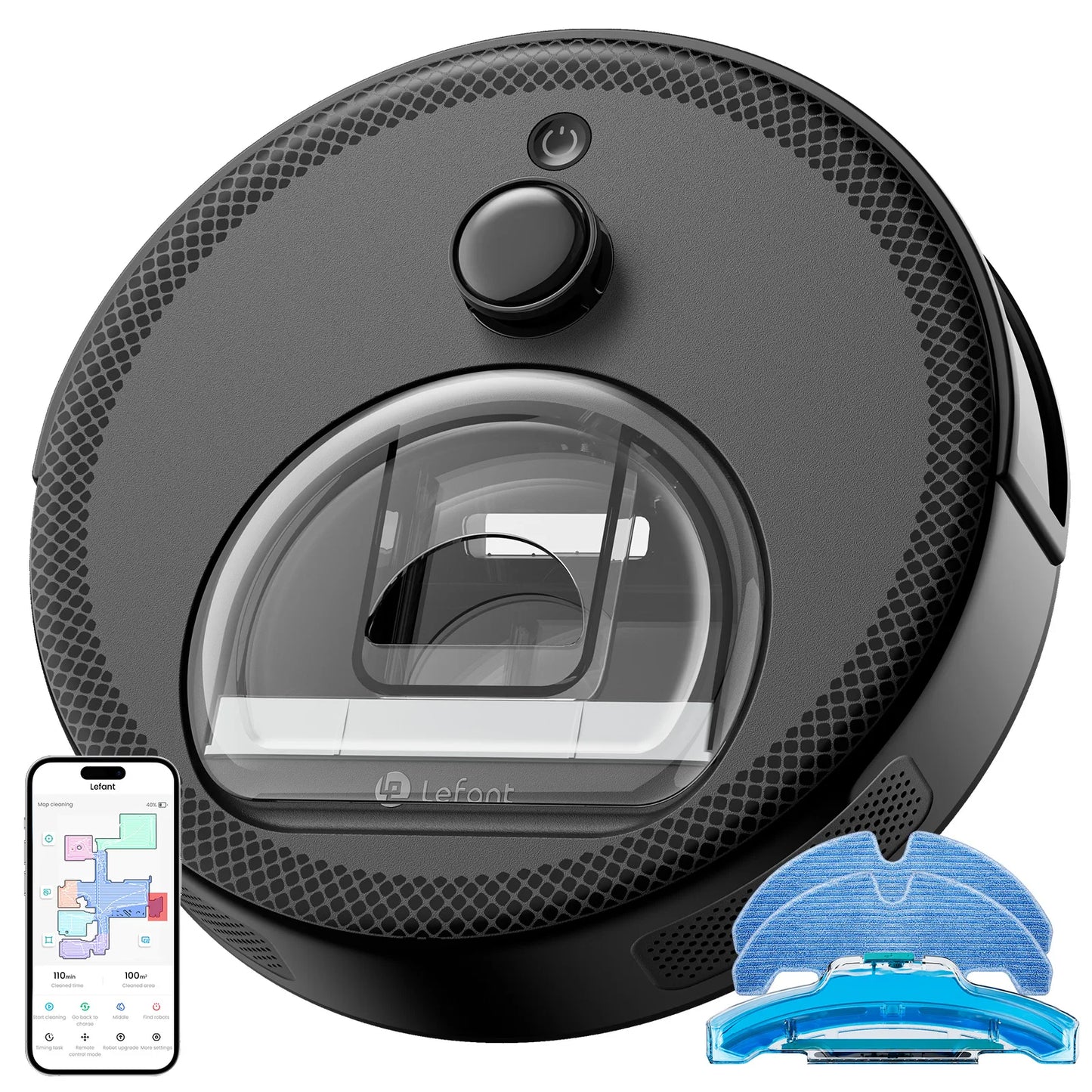 Lefant M330 Pro M330S Robot Vacuum and Mop combo, 5000Pa,dTOF LiDAR Navigation, Alexa/Google/WiFi,Ideal for Pet Hair