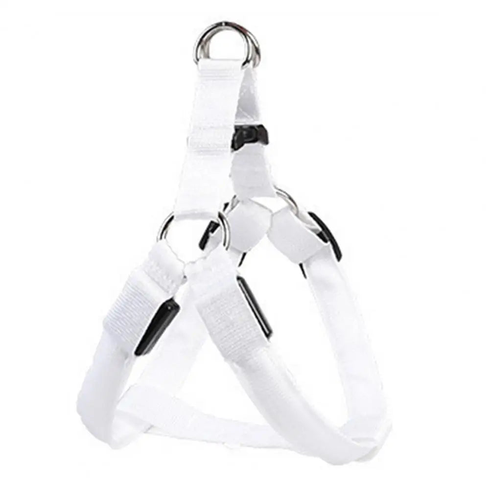 Adjustable LED Pet Harness USB Rechargeable Light Up Dog Harness Glow-in-The-Dark Safety Vest For Small Medium Dogs Pets Arnes
