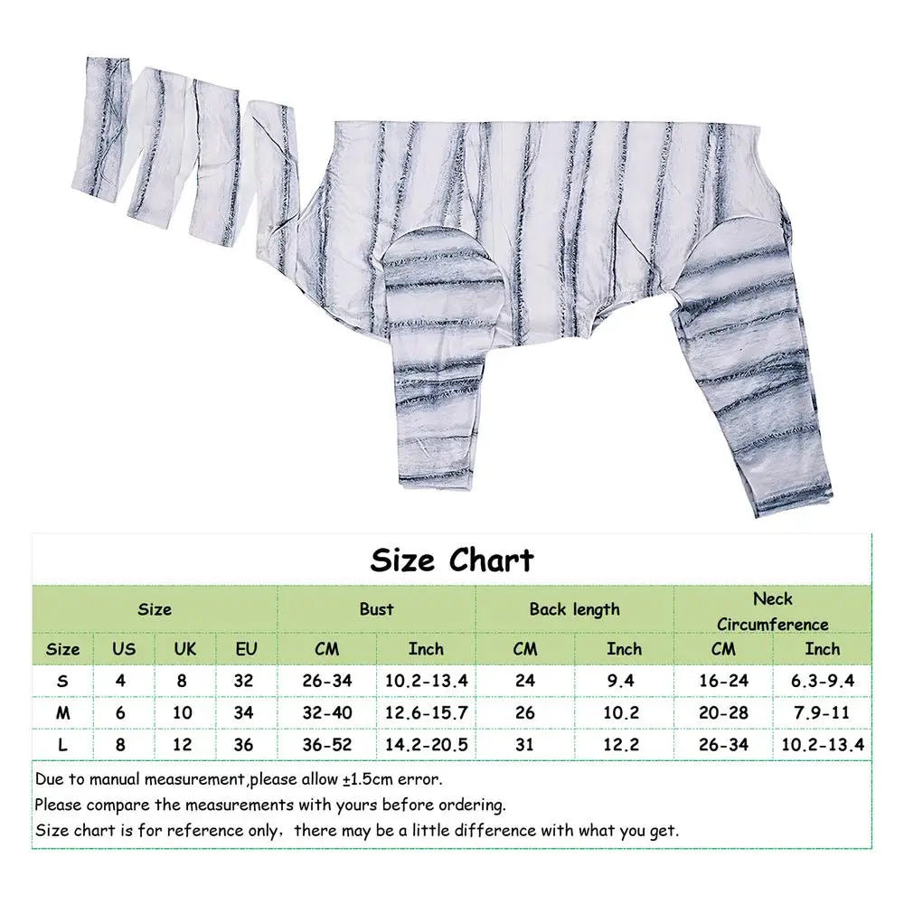 Dog Halloween Costumes Mummy Skeleton Halloween Costume Pet Cosplay Costume Funny Halloween Cat Clothes Reusable Dog Halloween