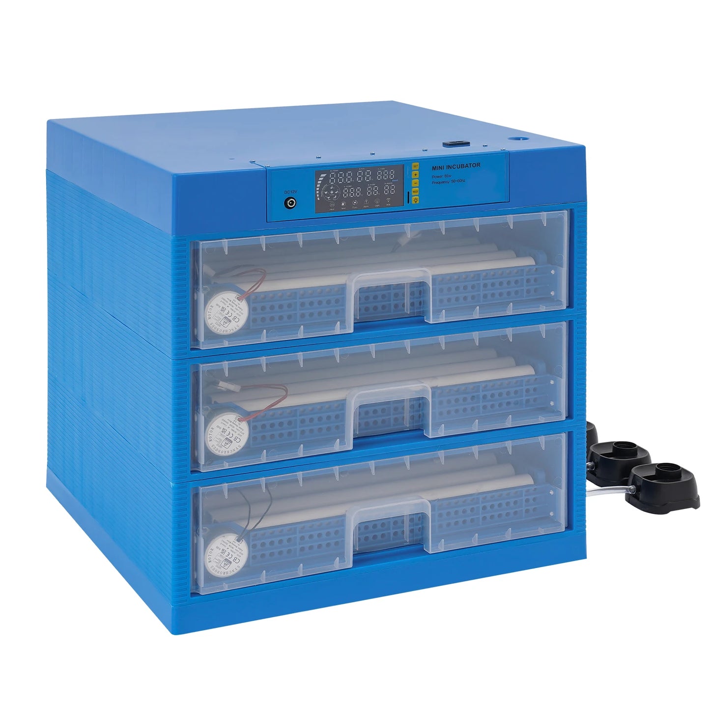 192-Egg Incubator with Automatic Egg Turning and Humidity Contro| Battery Operated and Electric Hatching Machine