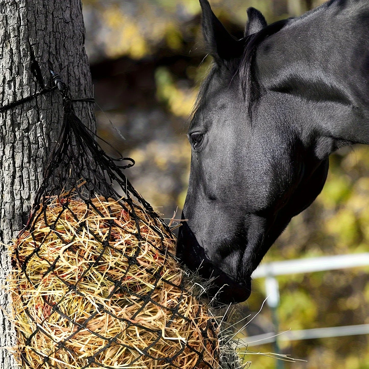 2 Pack Horse Hay Net Slow Feed Bag For Horses Sheep Donkeys