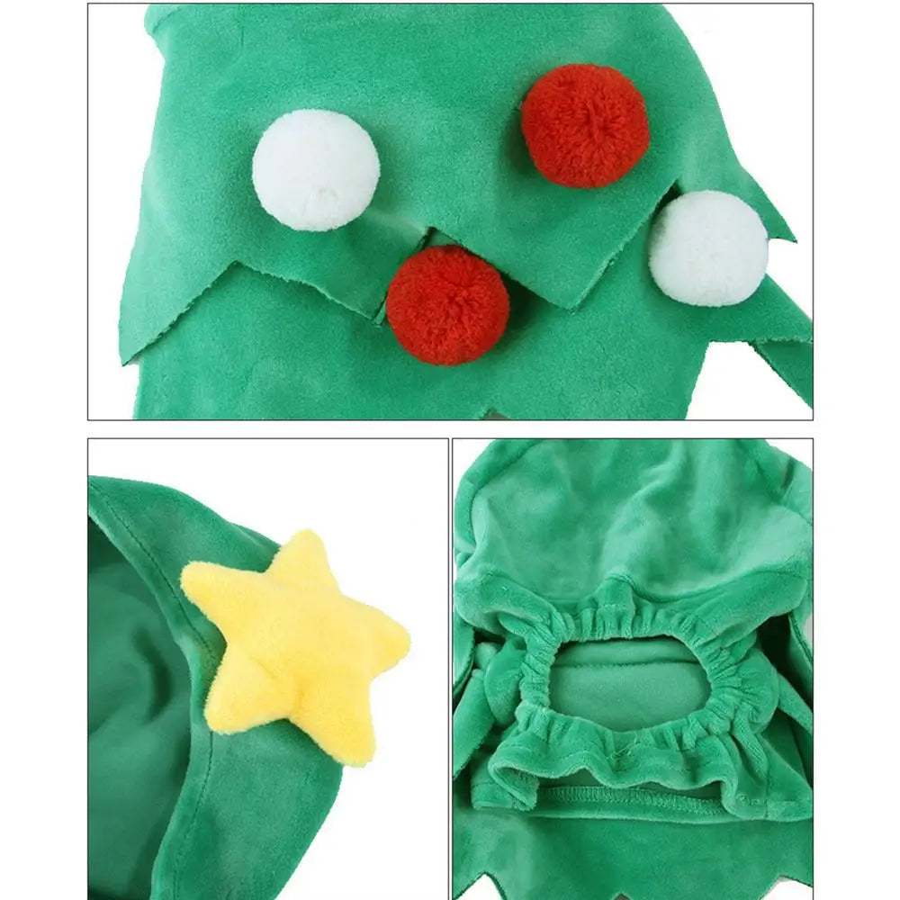 Christmas Dog Clothes Christmas Cat Dog Clothes Buckle-up Kitten Dress Up Skin-Friendly Winter Apparel For Small To Large Pets