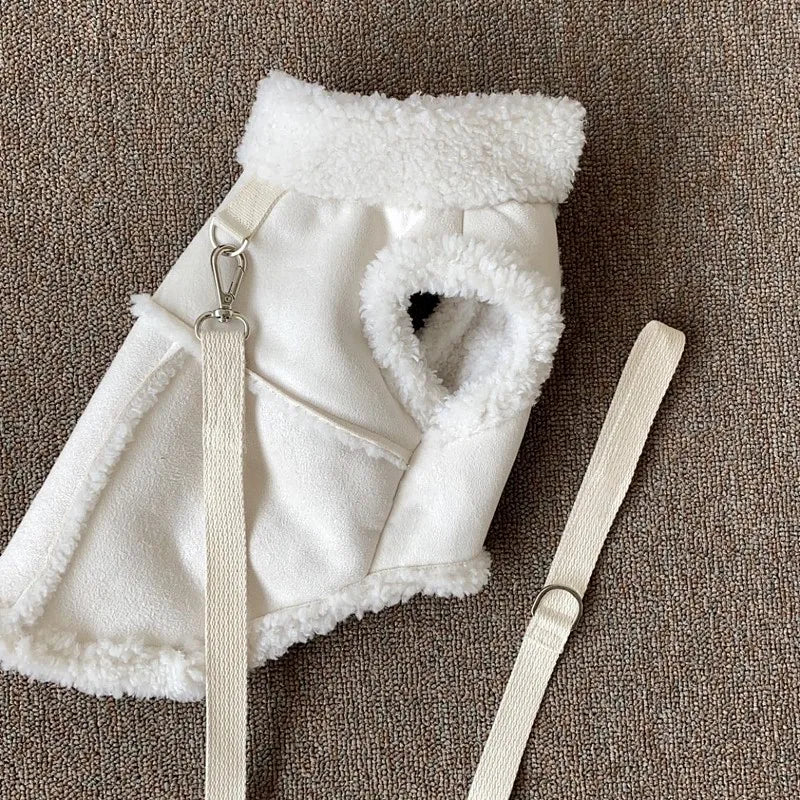 Winter Fleece Dog Vest - Classic Warm Pet Jacket for Small & Medium Dogs Cats, Cozy Comfort Wear