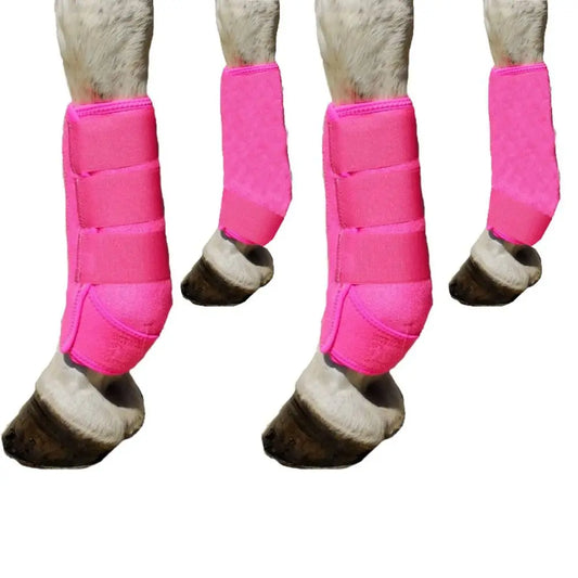 Colorful Horse Sport Boots Set FourPcs Breathable Leg Wraps