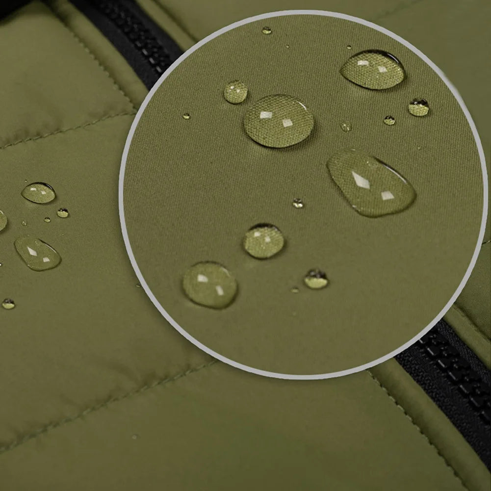 Pet Dog Jacket With Harness Winter Warm Dog Clothes For Labrador Waterproof Big Dog Coat Chihuahua French Bulldog Outfits