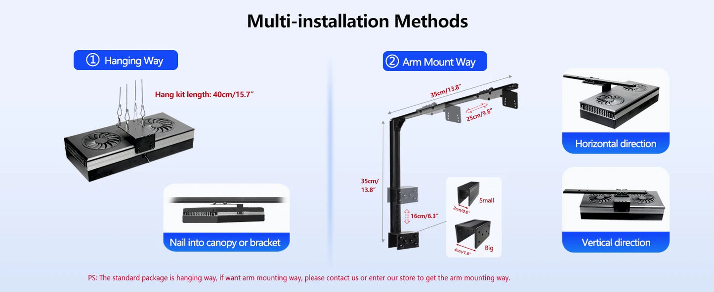 PopBloom RL90/RL180 WiFi Aquarium light, Full Spectrum Saltwater Aquarium Led Lamp for Reef Coral SPS/LPS Marine Aquarium Tank