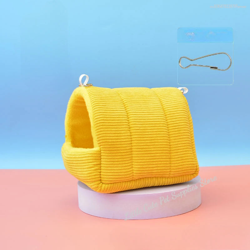 Bird Cage Parrot Cotton Nest Thickened Winter Bird Cotton Nest Pet Mini House Hammock Cage Hut Tent Bed Hanging Cave Pet Product