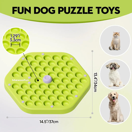 MEWOOFUN Level 4 Dog Puzzle Toy Enrichment Toys for Dogs IQ Training Dog Slow Feeder Interactive Toys for All Breeds
