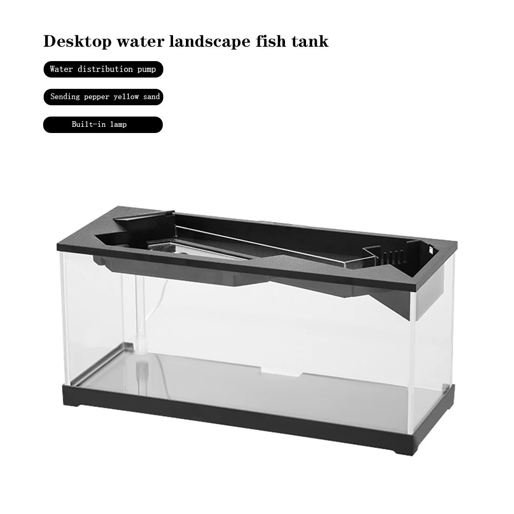 Acrylic Rectangular Aquarium With Built In Light And Pump