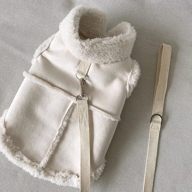 Winter Fleece Dog Vest - Classic Warm Pet Jacket for Small & Medium Dogs Cats, Cozy Comfort Wear