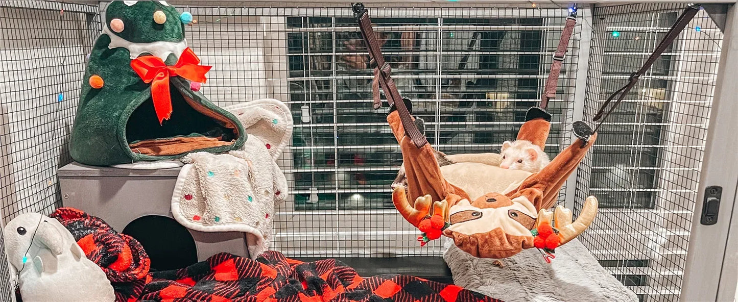 5-layer Small Animal Cage, Suitable for Chinchillas, Hedgehogs, Squirrels, Chameleons, Lizards, Gerbils, Bite-proof