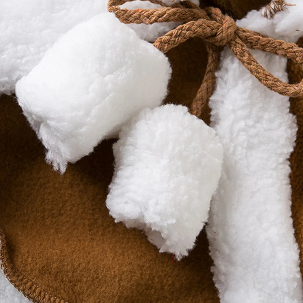 Pet Cat Dog Cape Change Into Santa Cape Deer Red Riding Hood Warm Plush Kawaii Comfortable Windproof Repeat Costume