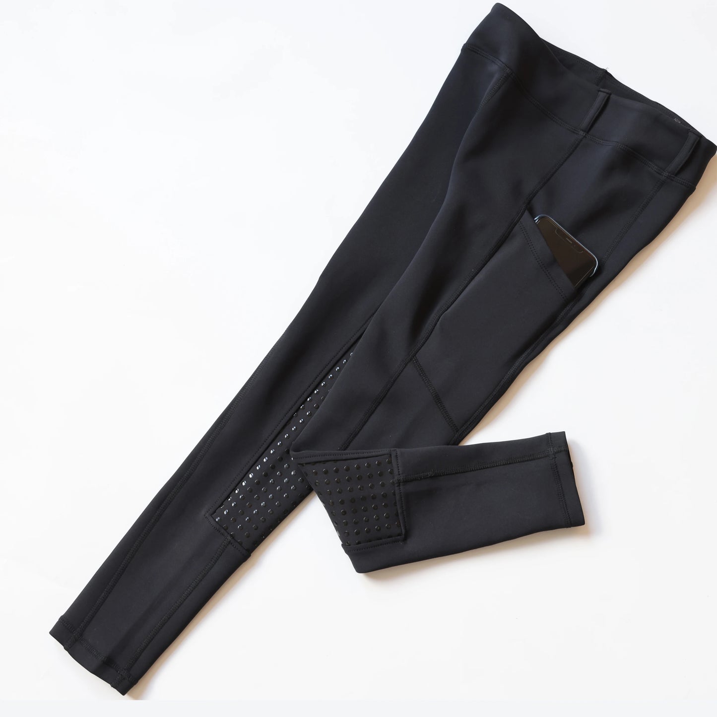 Spring and Autumn Thickened Children's Equestrian Pants Elastic Full Silicone Horse Riding Pants Brushed Base Skin-friendly Soft